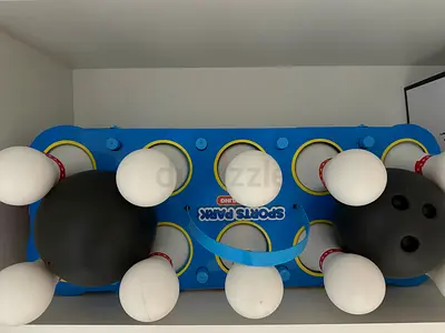 Kids Plastic Bowling Set - 10 Pins + 2 Balls, Good Condition