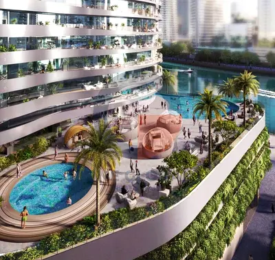 Waterfront | Canal & Burj Khalifa View