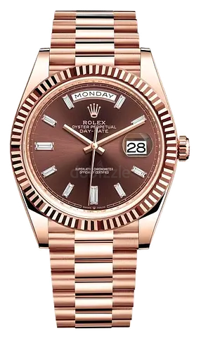 Rolex Day Date Brown Gold II 1:1 Master copy