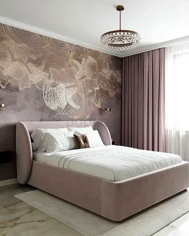 Elegant beautiful 160*200 queen size bed with luxury glam design