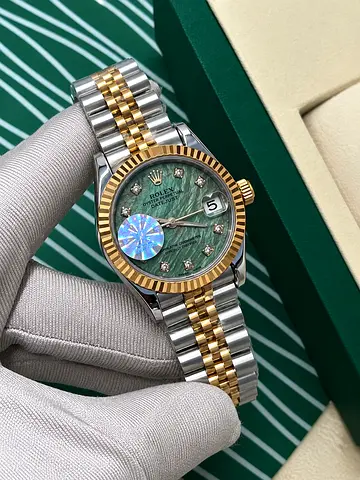Rolex Datejust Two-Tone Green Mother-of-Pearl Dial – Luxury Style Watch