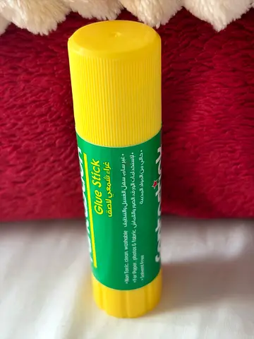 Used glue stick — strong stick glue, yellow cap (single piece)