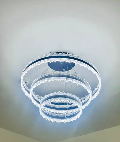 Black & white LED Chandelier