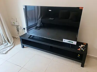 TCL 55-inch QLED - GOOGLE TV in EXCELLENT condition with stand + TV unit