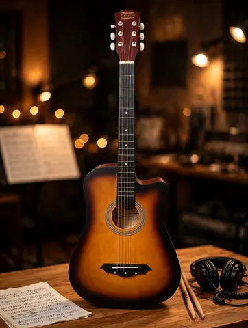 Siltron Acoustic Guitar 38" - Brand New
