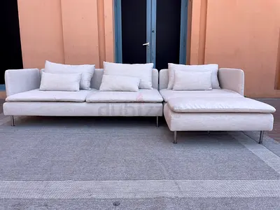 Amazing IKEA sodhram Lsahpe sofa beige color