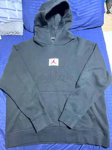 Air Jordan Flight Logo Black Fleece Lined Pullover Hoodie