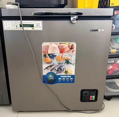 Nikai 200L Gross/138L Net, Single Door Chest Freezer with Storage Basket
