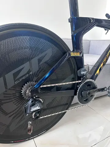 TT Lenticular Rear Wheel Zipp Super-9 Tubeless ready Disc-Brake