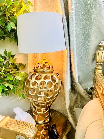 Golden lamp from home centre