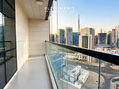 إطلالة على برج خليفة والقناة المائية | مفروشة بالكامل | شاغرة
