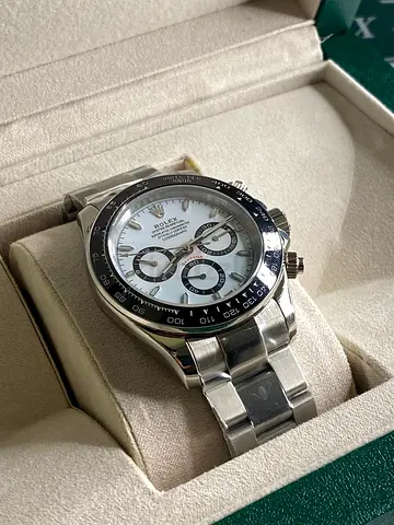 Rolex-style Stainless Steel Chronograph Men's Watch (41mm) - master copy