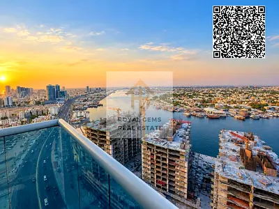 Spacious 2BR with 2 bathrooms and 2 balconies in Oasis Towers 1. AED 43K final, payable in 4 cheques.
