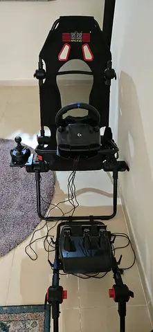 Complete Racing Simulator Setup – Logitech G Wheel, Shifter, Pedals & Racing Seat