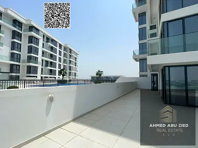 Luxury 2BR apartment for annual rent in Al Hamriyah Ajman, large terrace with direct sea view, 2 master rooms, store, 3 baths, parking, gym, pool, bea