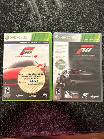 Two Xbox 360 Forza Motorsport games (Forza Motorsport 1 & 4) - Cased