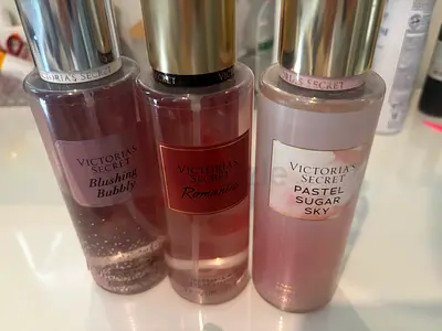 Victoria's Secret Body Mists - Blushing Bubbly, Romantic, Pastel Sugar Sky (3 pcs)