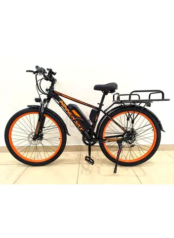Electric Cycle with 500W Motor, 48v 13Ah Battery – 35-40KM Range, Gear Shifter, Manual Pedals, Glove