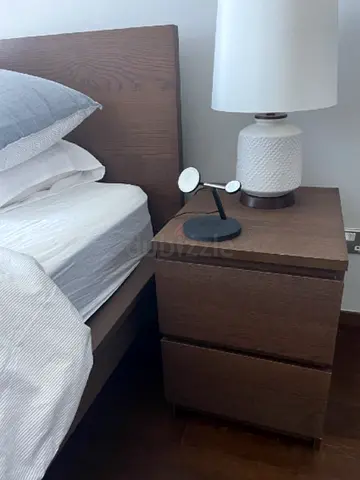 IKEA MALM Bedroom Set - Bed + 1 Nightstand (Dark Brown) - Great Condition