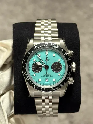 Tudor Blackbay Flamingo blue 41mm chronograph / SuperClone