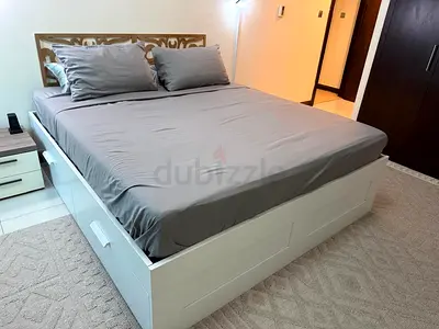 IKEA King Size Bed and Mattress | White | Storage | NEW