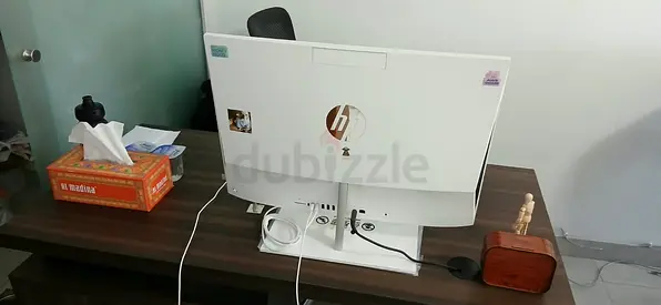 HP All-in-One Desktop Computer (White) - Good Working Condition