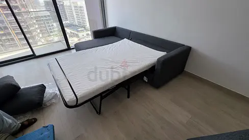 Ikea vimle L shape sofa bed with mattress