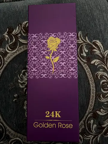 24K Golden Rose - Decorative Foil 24K Gold Plated Rose (New in Box)