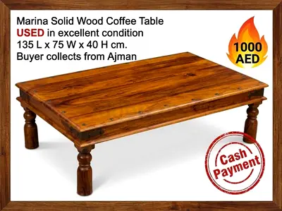 Marina solid wood coffee table