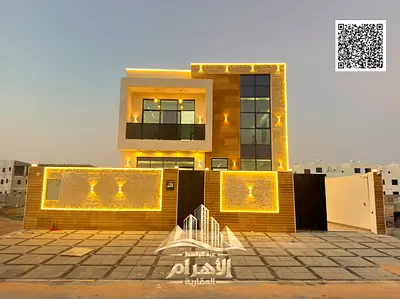 فيلا للبيع سعر ممتاز الحليو 1 - عجمان مساحه 3014 قدم. فناء واسع، موقع متميز بالقرب من الخدمات.