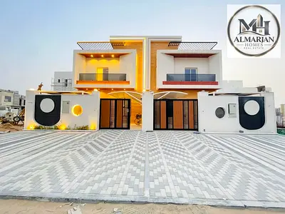 Brand-new townhouse in Al Helio 2, Ajman, 4 master bedrooms, built-in wardrobes, premium finishes, spacious yard and front parking.