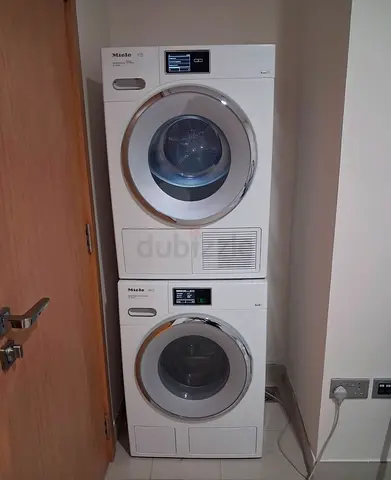 Free Delivery Miele 9KG Washer 9KG Dryer Separate Set Latest Model With Digital Clock 60x60 cm