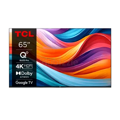 TCL 65 inch TV Android Smart QLED TV - 4K, 65T7B