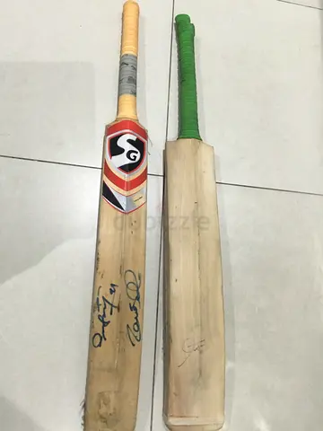 Signed Cricket Bat Bundle: Bopara, Tahir & Irfan Pathan