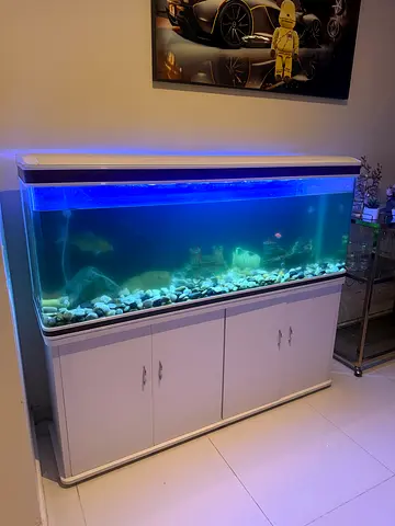 aquarium set decoration with cupboard