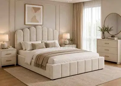 Premium Quality Cotton fabric Queen Bed Available