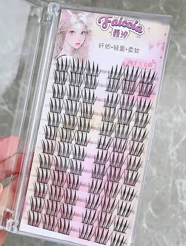 Eyelash clusters, K-Pop idol style. Pack of 72 clusters.
