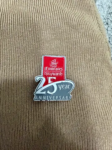 Emirates Skywards 25 Year Anniversary Collectible Pin