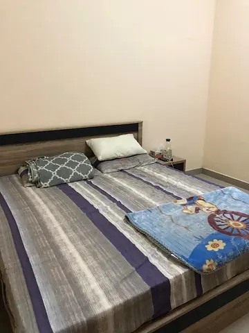 King  size bed frame with medicated mattress - good condition