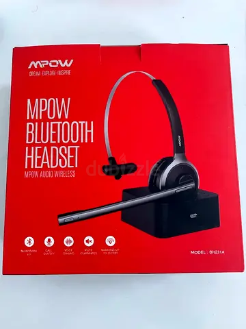 MPOW Bluetooth Headset (boxed) - Wireless Overhead Headset with Charging Base - Model BH231A