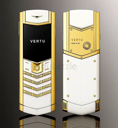 Vertu Signature White 24Ct Gold Plated Keypad Mobile