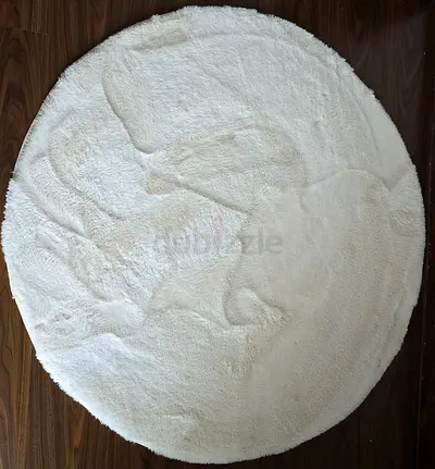 Home Centre Cloud Rabbit Rug 120cm White