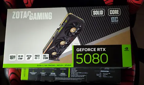 Nvidia 5080 Zotac Solid Core OC 16GB GDDR7