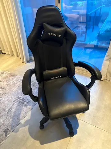 ACPLAY Black Ergonomic Gaming/Office Chair with Footrest - Good Condition