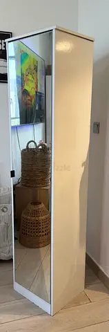 5 shelf wardrobe with mirror