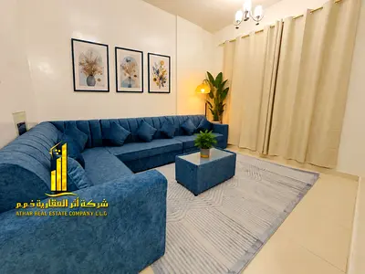 🏡افخم وأرقى شقة غرفتين  وصالة مفروشة بالكامل في الروضة 1 خلف مركز شرطة الحميدية سهل المخرج جدا لدبي والشارقة✨ ✨ استمتع بإقامة مريحة في واحدة من أرقى