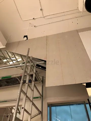 Stairs ceiling installation