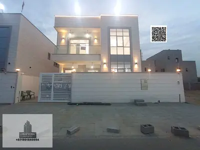 فيلا للبيع في منطقة "الزاهية " شامل رسوم التسجيل  - 5 غرف نوم، ومجلس، وصاله، وغرفة للخادمة. يتوفر تمويل بنكي.