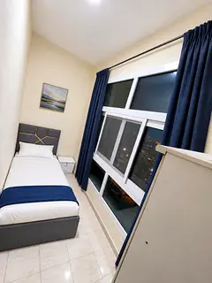 A Very Specious Partition Room with Big Windows available in Barsha Hights Tecom