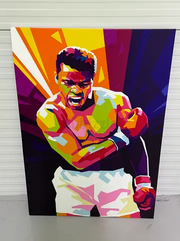 Mohammed Ali Colorful Pop-Art Boxing Champion Canvas Print